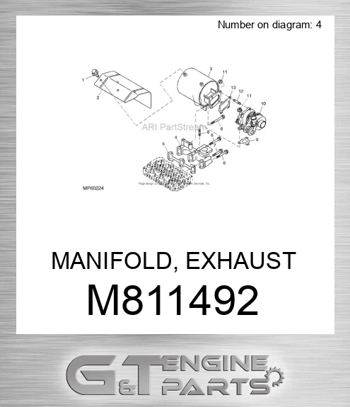 M811492 MANIFOLD, EXHAUST