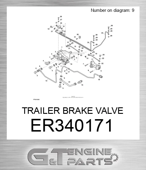 ER340171 TRAILER BRAKE VALVE