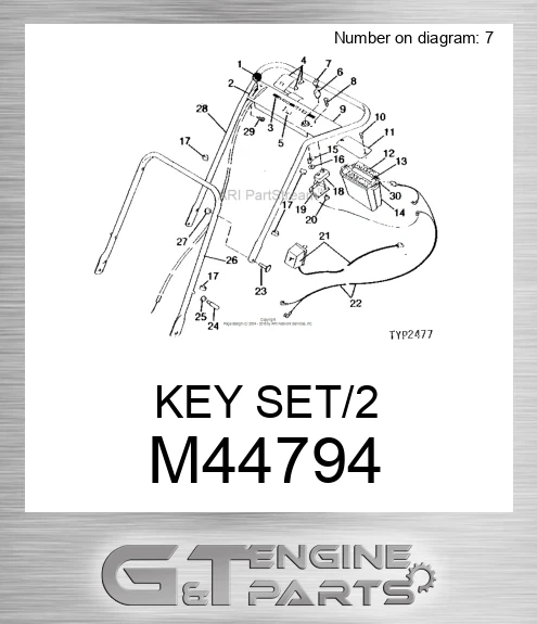 M44794 KEY SET/2