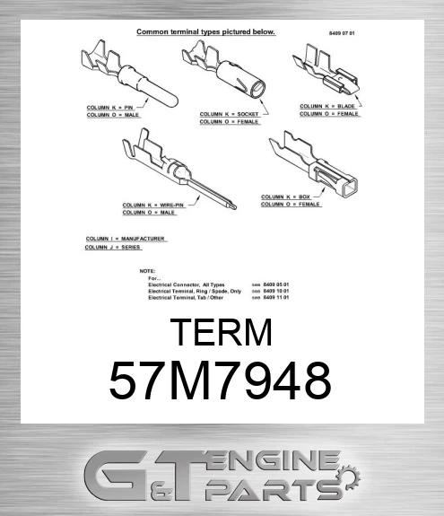 57M7948 TERM made to fit John Deere | Price: $0.60