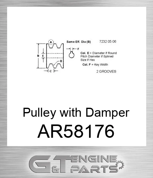 AR58176 Pulley with Damper