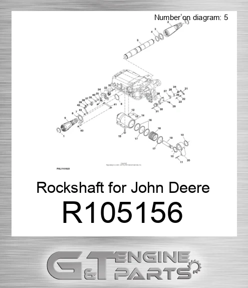 R105156 Rockshaft for Tractor,