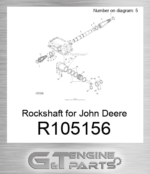 R105156 Rockshaft for Tractor,