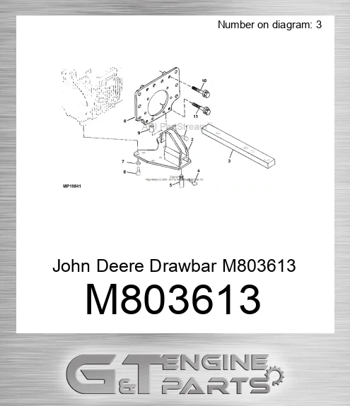 M803613 Drawbar