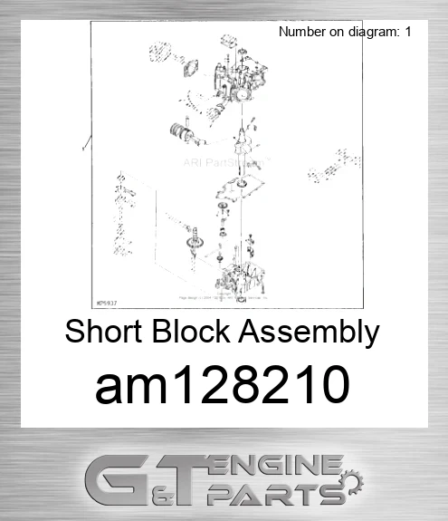 AM128210 Short Block Assembly