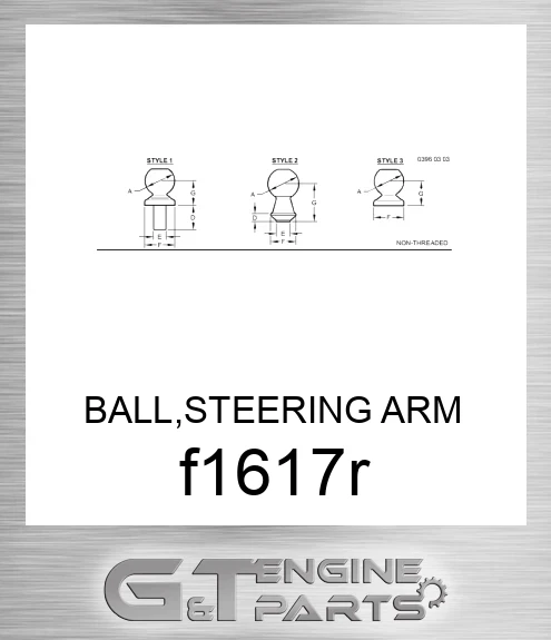 F1617R BALL,STEERING ARM