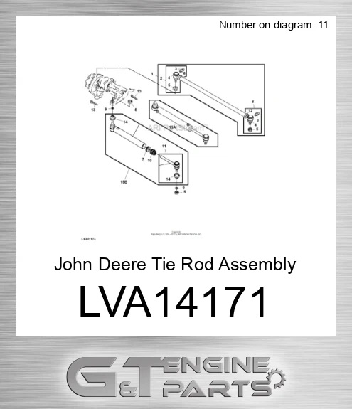 LVA14171 Tie Rod Assembly