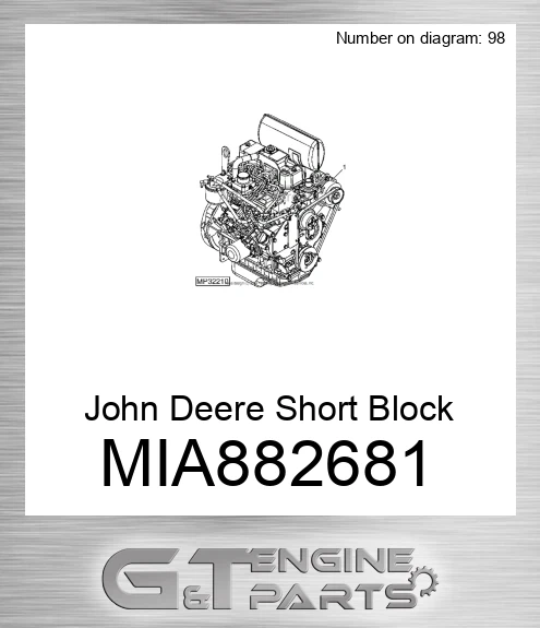 MIA882681 Short Block Assembly