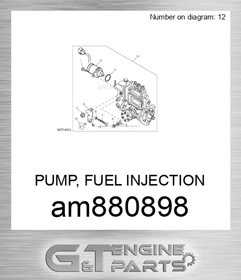 AM880898 PUMP, FUEL INJECTION W/GOVERNOR
