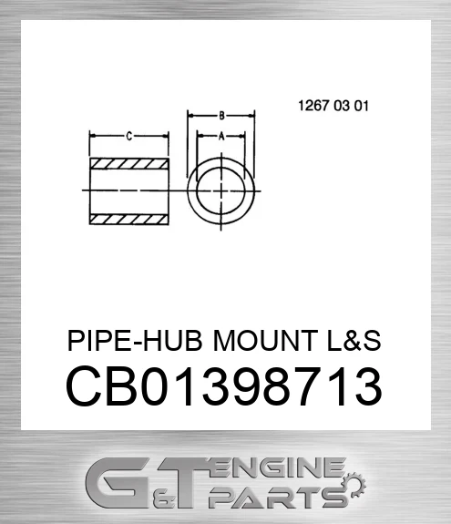 CB01398713 PIPE-HUB MOUNT L&S
