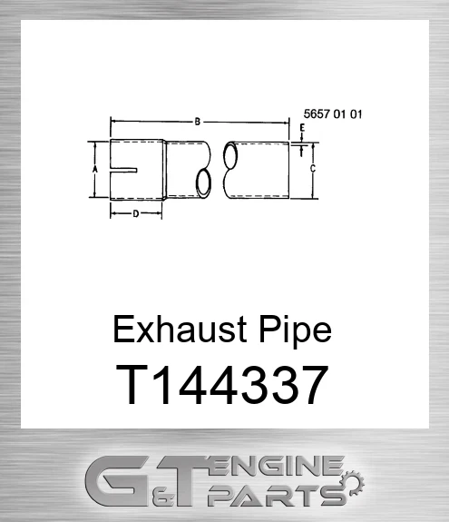 T144337 Exhaust Pipe