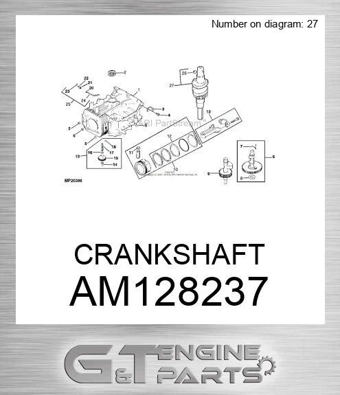AM128237 CRANKSHAFT