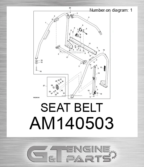 AM140503 SEAT BELT