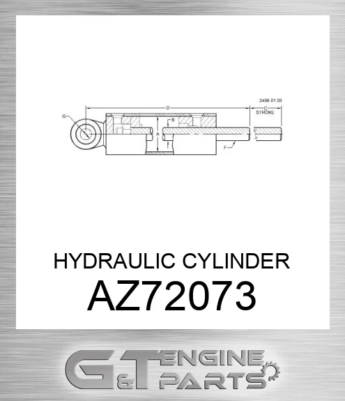 AZ72073 HYDRAULIC CYLINDER