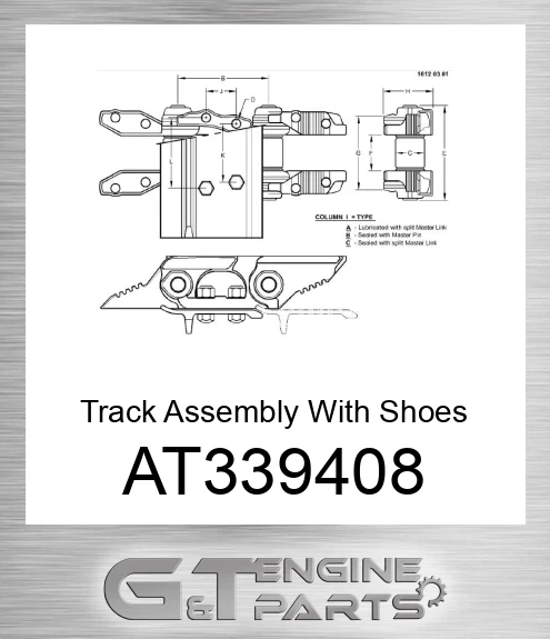 AT339408 Track Assembly With Shoes