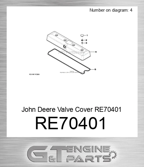 RE70401 Valve Cover