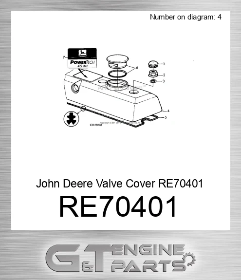 RE70401 Valve Cover