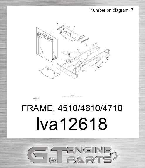 LVA12618 FRAME, 4510/4610/4710