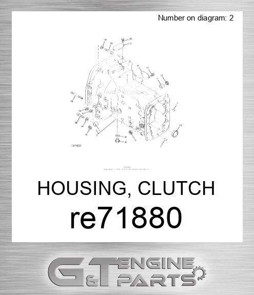 RE71880 HOUSING, CLUTCH