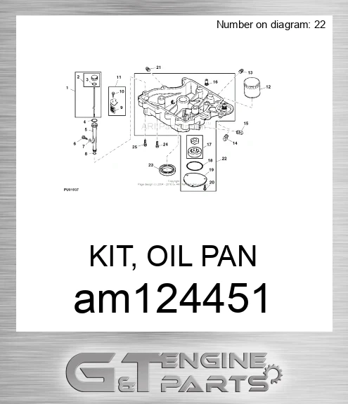 AM124451 KIT, OIL PAN