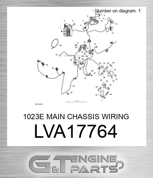LVA17764 1023E MAIN CHASSIS WIRING HARNESS