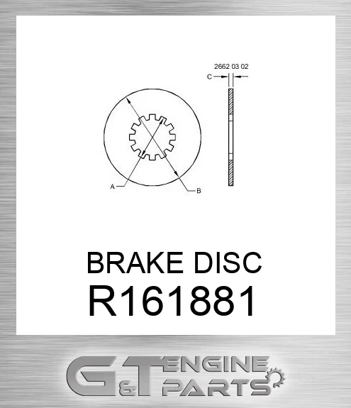 R161881 BRAKE DISC