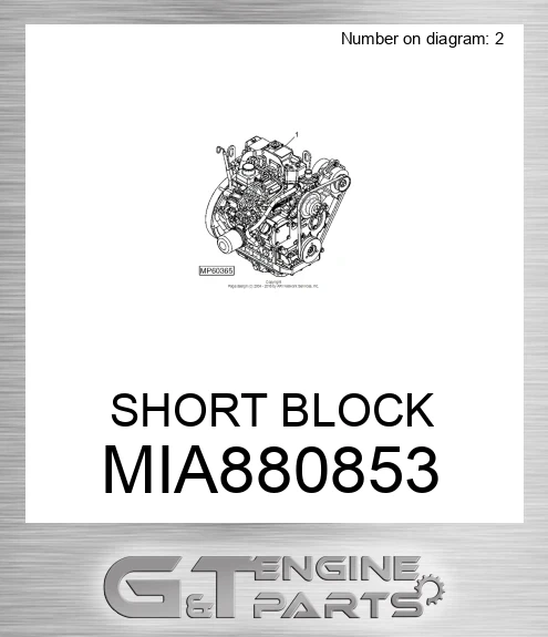 MIA880853 SHORT BLOCK