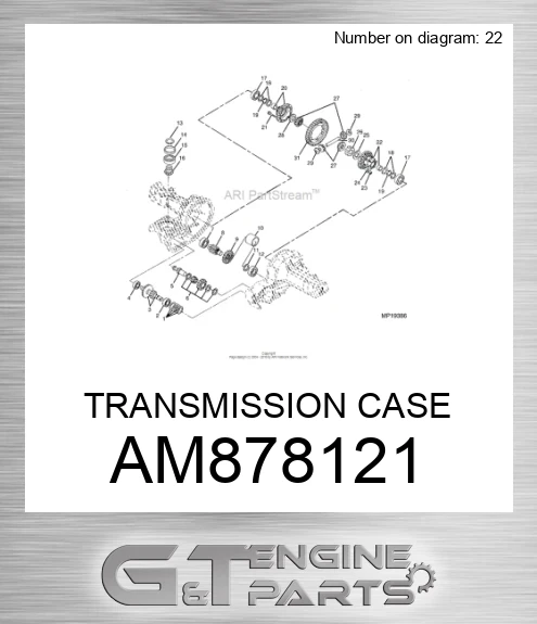 AM878121 TRANSMISSION CASE