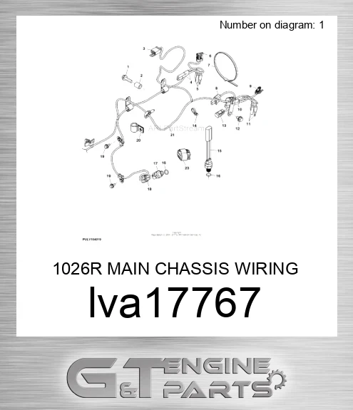 LVA17767 1026R MAIN CHASSIS WIRING HARNESS