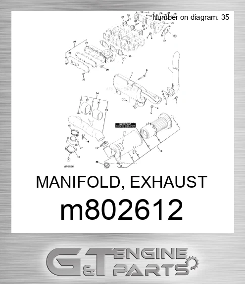 M802612 MANIFOLD, EXHAUST
