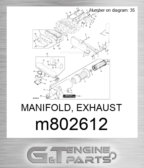 M802612 MANIFOLD, EXHAUST
