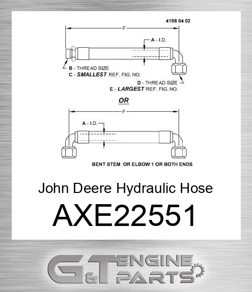 AXE22551 Hydraulic Hose