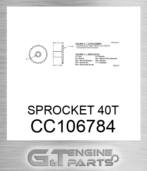 CC106784 SPROCKET 40T