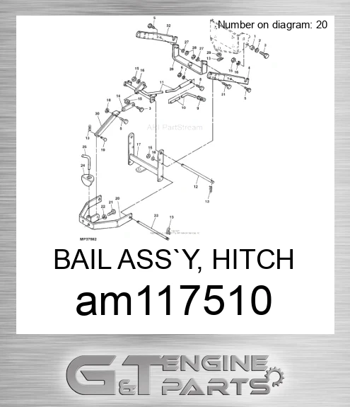 AM117510 BAIL ASS`Y, HITCH