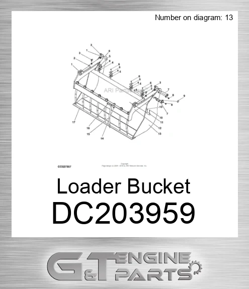 DC203959 Loader Bucket