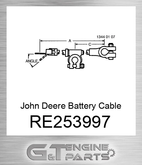 RE253997 John Deere Battery Cable RE253997