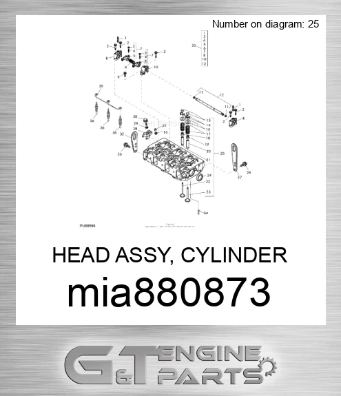MIA880873 HEAD ASSY, CYLINDER