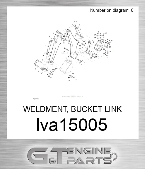 LVA15005 WELDMENT, BUCKET LINK