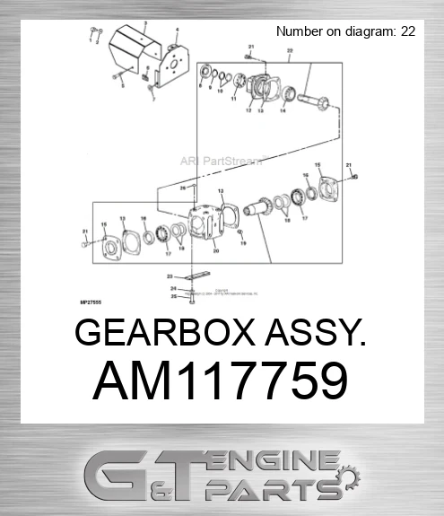 AM117759 GEARBOX ASSY.