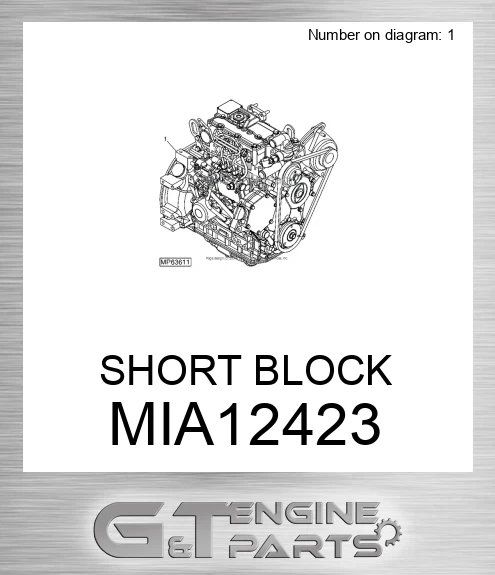 MIA12423 SHORT BLOCK