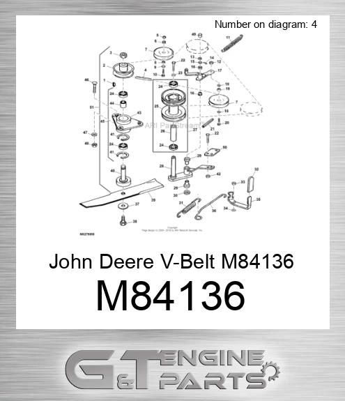 M84136 John Deere V-Belt M84136