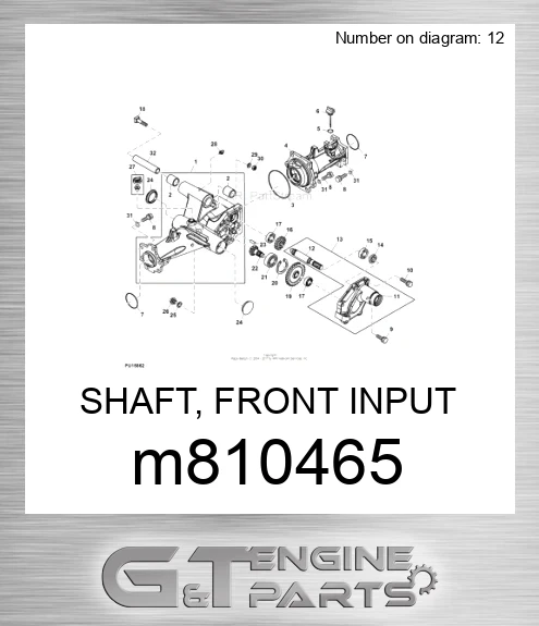 M810465 SHAFT, FRONT INPUT