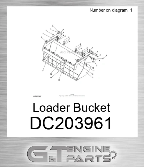 DC203961 Loader Bucket