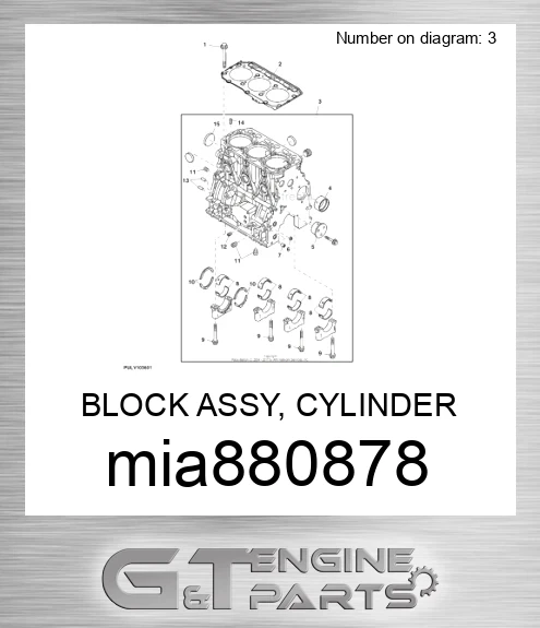 MIA880878 BLOCK ASSY, CYLINDER