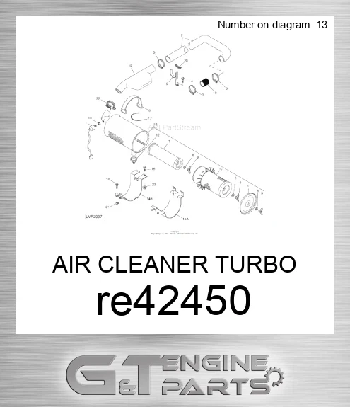 RE42450 AIR CLEANER TURBO