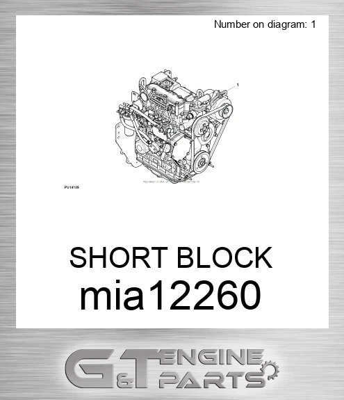 MIA12260 SHORT BLOCK