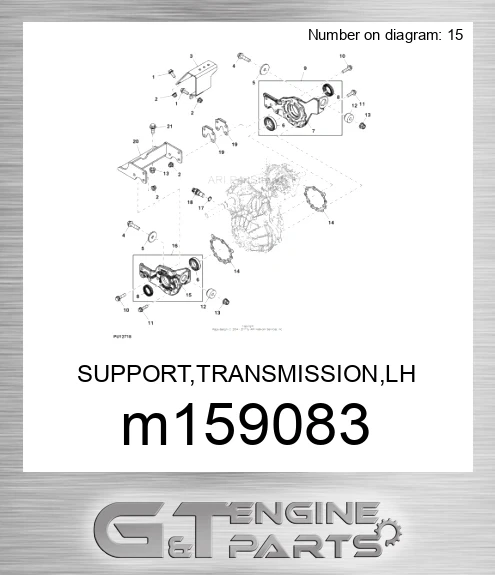 M159083 SUPPORT,TRANSMISSION,LH