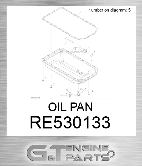RE530133 OIL PAN