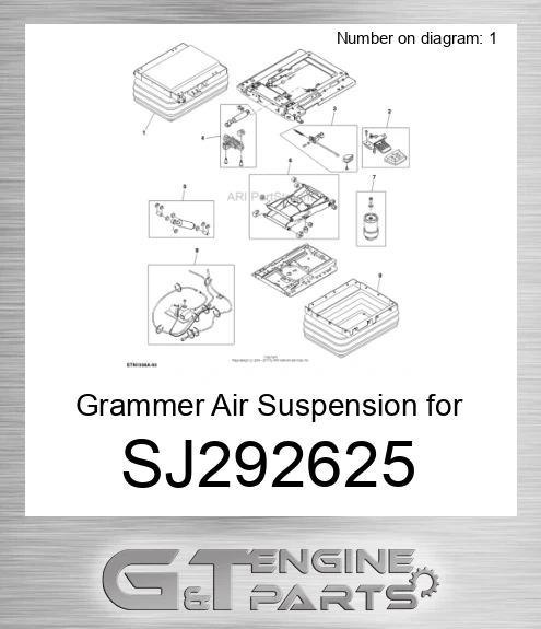 SJ292625 Grammer Air Suspension for Tractor,