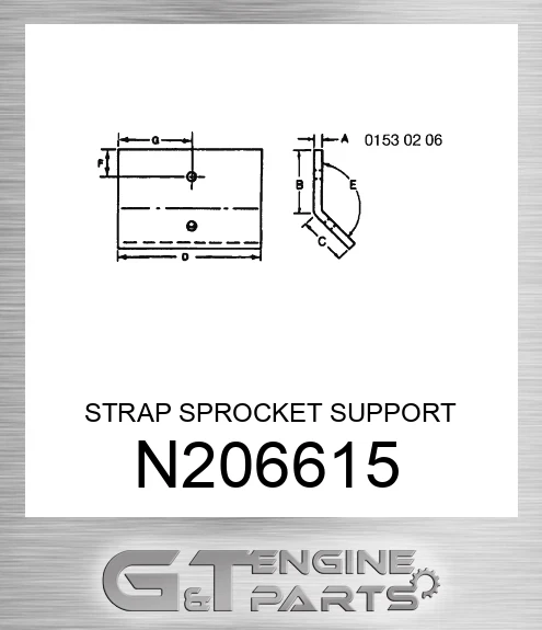 N206615 STRAP SPROCKET SUPPORT